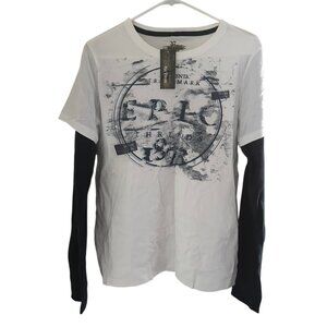 EPIC THREADS BOYS' LAYERED SLEEVE GRAPHIC T-SHIRT, NWT
